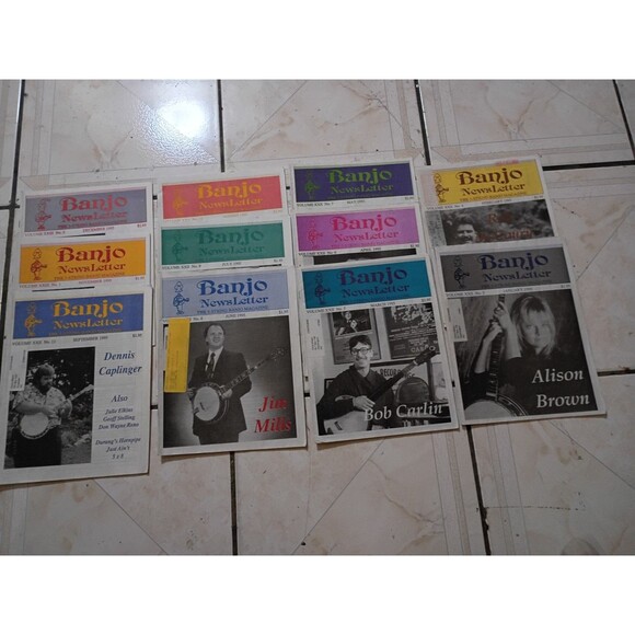 Other - 1995 Lot of 11  Banjo Newsletter (not including Oct) 5-String Vintage Magazine